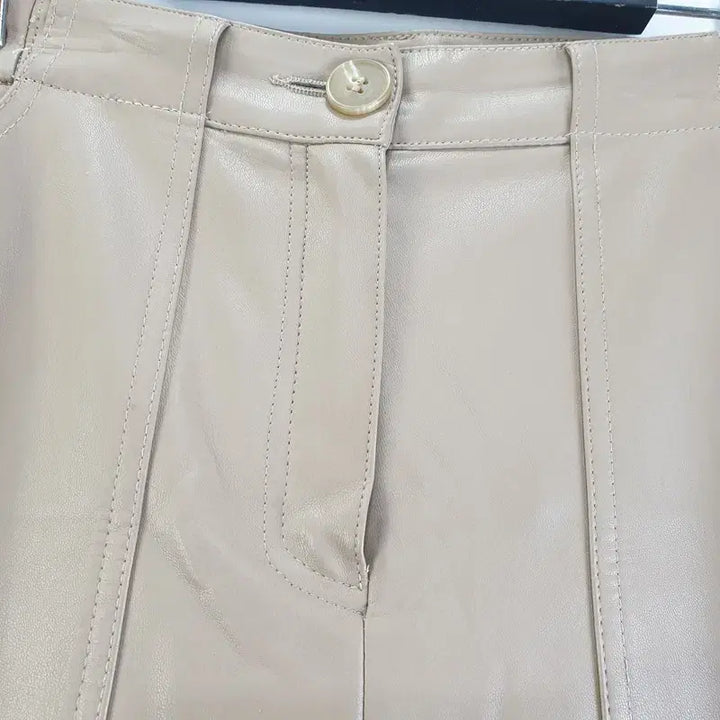 [BUNJANG] Leather Pants Brown / 여자66-91 가죽 바지 브라운 M6894