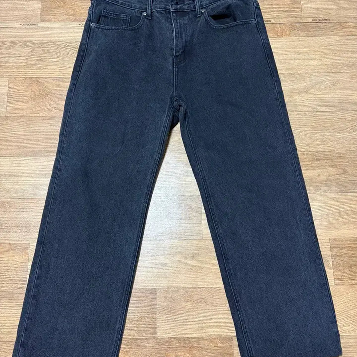 [BUNJANG] Musinsa Straight Denim Pants Washed Black / 36in)무신사 스트레이트 데님팬츠 워시드블랙