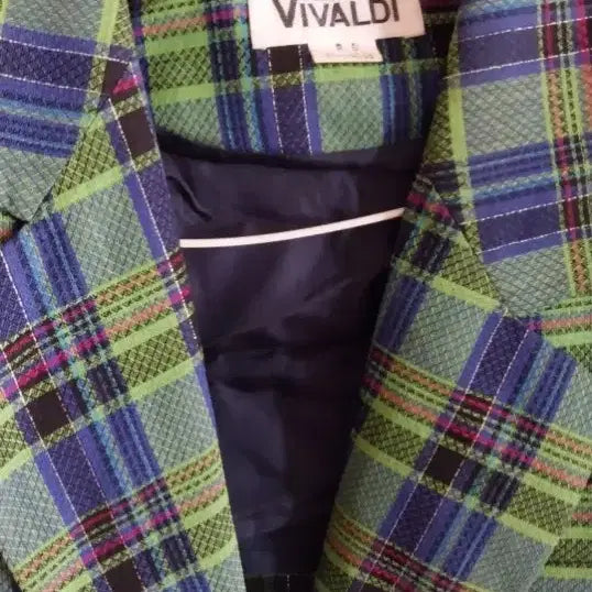 [BUNJANG] VIVALDI Checkered Short Sleeve Jacket / VIVALDI 반팔 체크  자켓