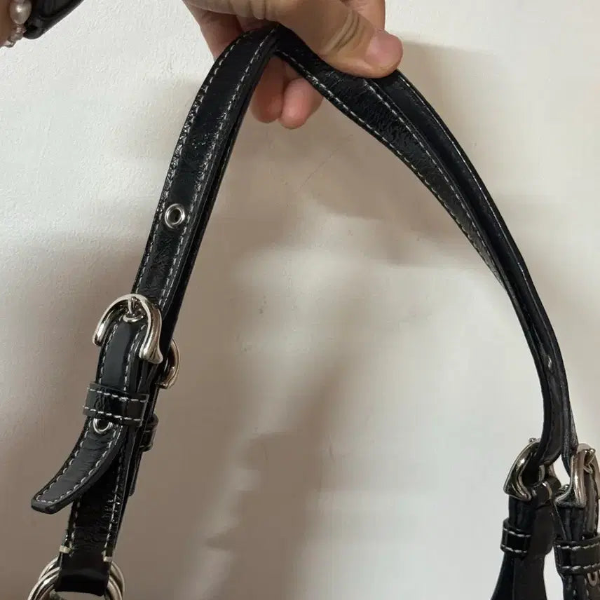 [SOLD OUT] 코치 시그니처 자카드 숄더백 블랙 토트백