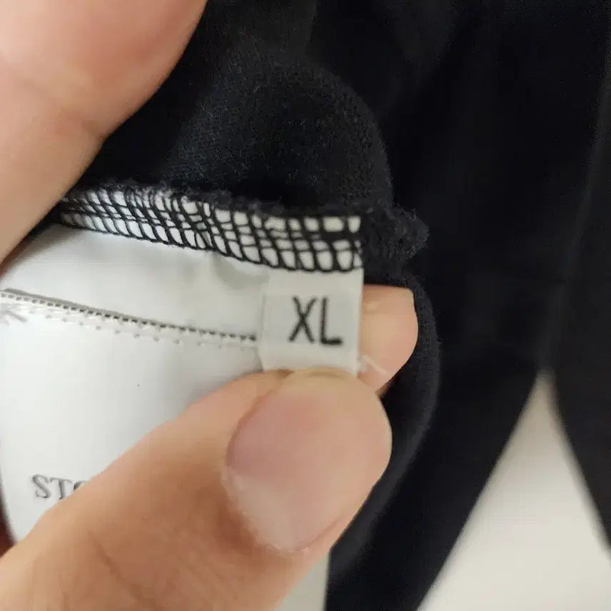 [SOLD OUT] 스톤아일랜드 헤비코튼 롱슬리브 블랙 XL