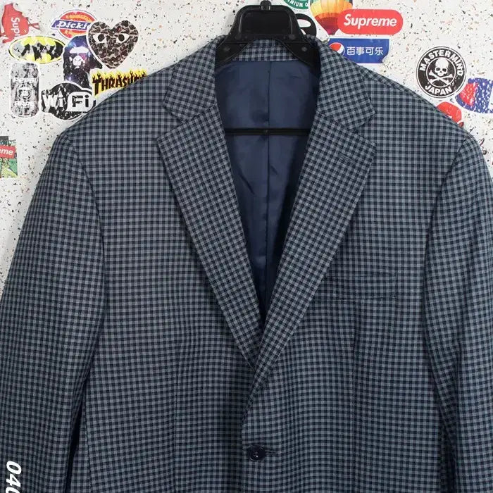 [BUNJANG] Michael Kors Checked Linen Blazer (Size 105) / 남성105 / 마이클코어스 잔체크 인견 블레이저NV 11-20