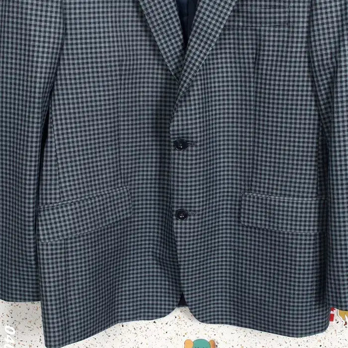 [BUNJANG] Michael Kors Checked Linen Blazer (Size 105) / 남성105 / 마이클코어스 잔체크 인견 블레이저NV 11-20