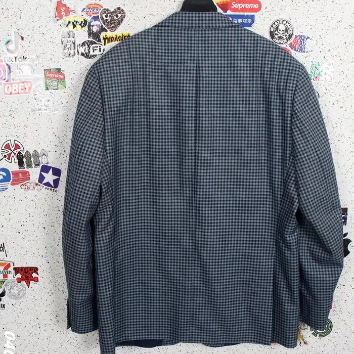 [BUNJANG] Michael Kors Checked Linen Blazer (Size 105) / 남성105 / 마이클코어스 잔체크 인견 블레이저NV 11-20