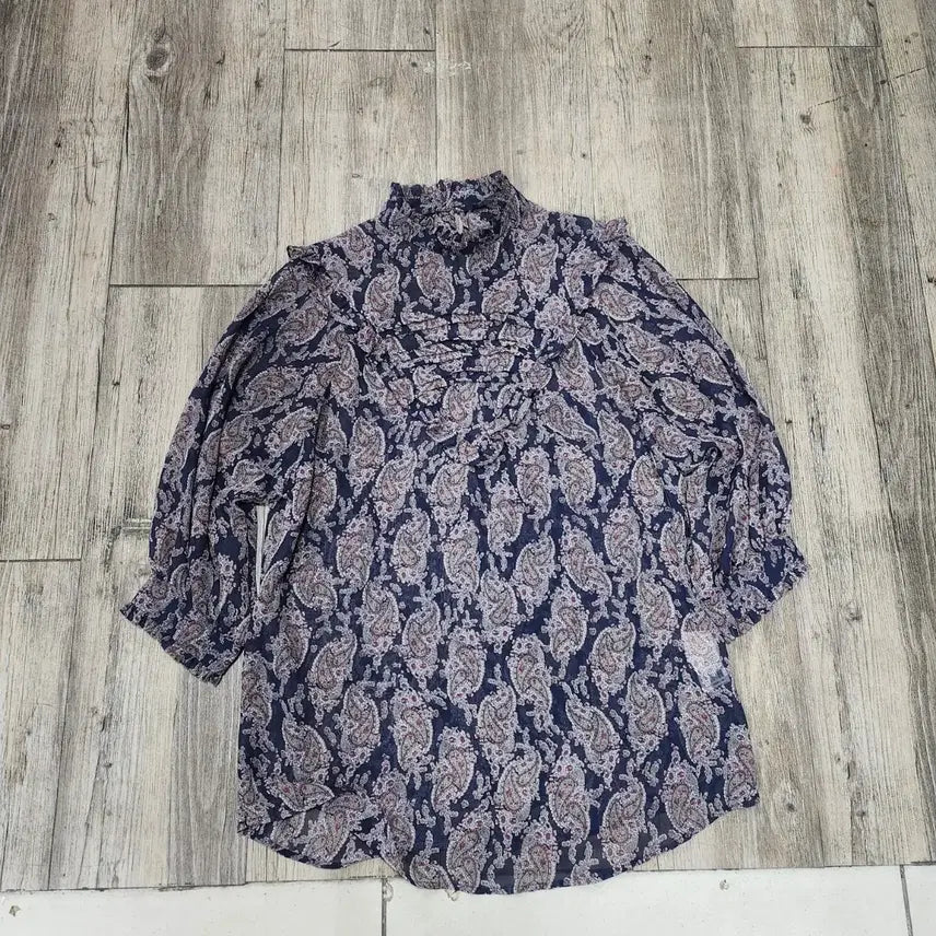 [SOLD OUT] 모조에스핀 페이즐리패턴쉬폰블라우스