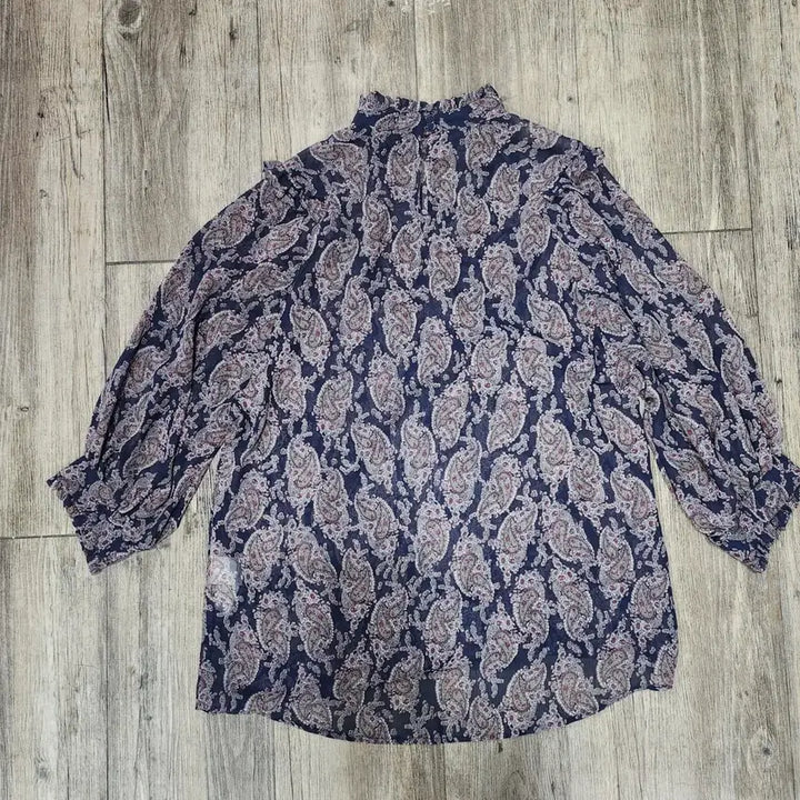 [SOLD OUT] 모조에스핀 페이즐리패턴쉬폰블라우스