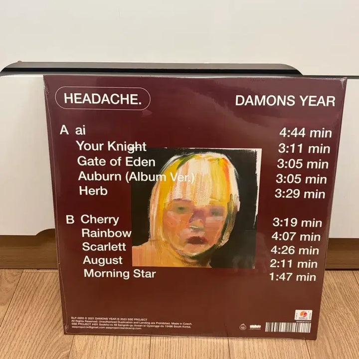 [BUNJANG] The Damesyear Headache LP Sealed Black Vinyl / 데이먼스이어 headache lp 미개봉 블랙