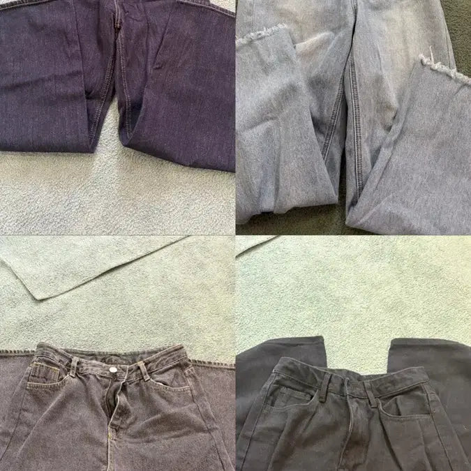 [BUNJANG] Assorted Denim Jeans (Dark Wash/Light Wash/Black/Gray) / 청바지 모음 (진청/연청/흑청/회색)