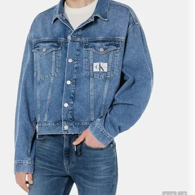 [SOLD OUT] 캘빈클라인 ck데님자켓 (정국착용)