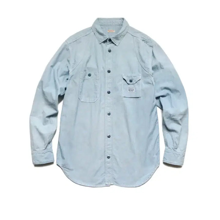 [BUNJANG] Kapital Chambray Damaged Work Shirt / Kapital 캐피탈 샴브레이 데미지드 워크 셔츠