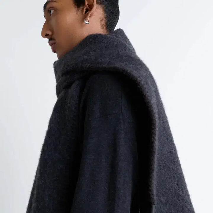 [BUNJANG] Lemaire Cocotte Fluffy Scarf Anthracite / 25FW 르메르머플러! 에토스 얼바닉30 le917 더바넷 포터리 보테가