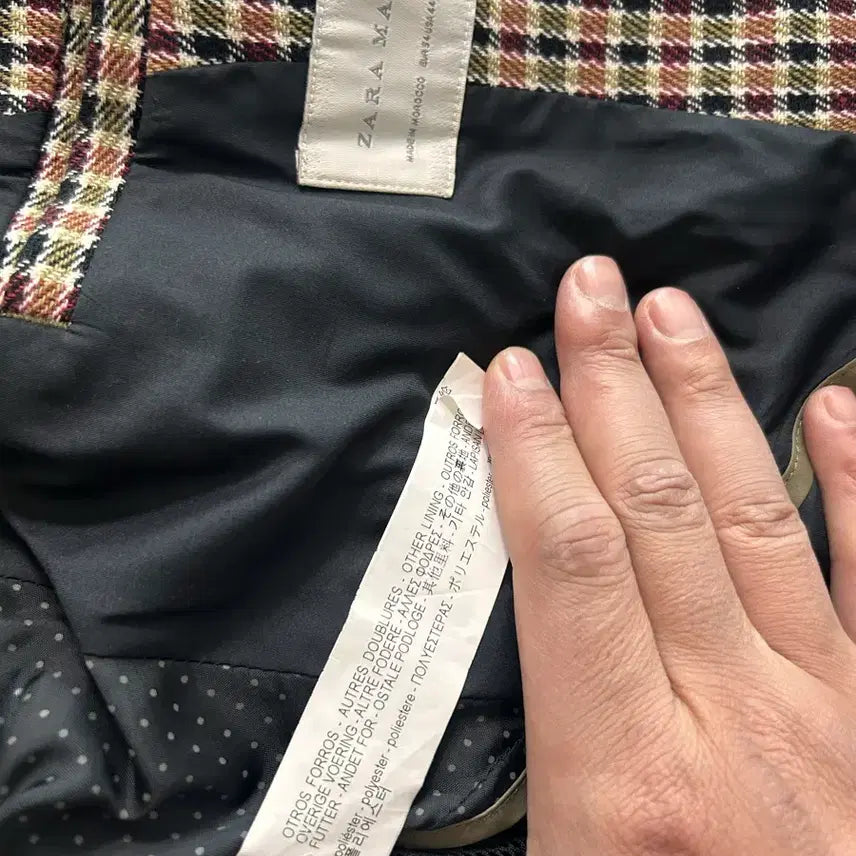 [BUNJANG] ZARA Checkered Jacket (Size 105) / 자라 자켓 105