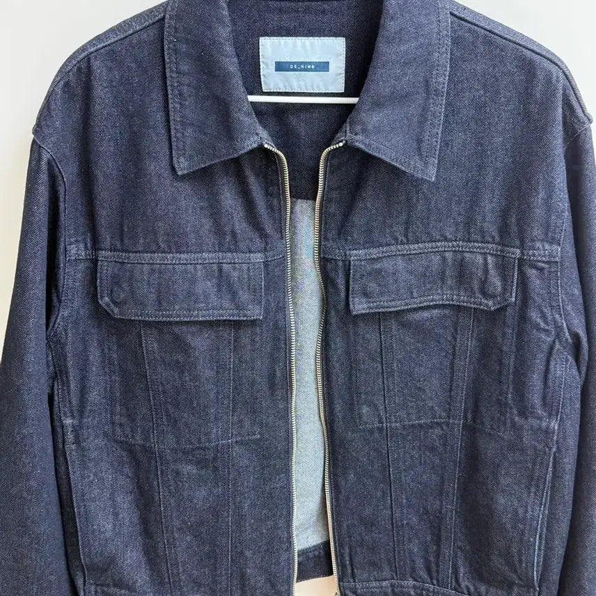 [BUNJANG] Mind Bridge Low Denim Zip-up Trucker Jacket / 마인드브릿지 로우 데님 집업 트러커 자켓 100