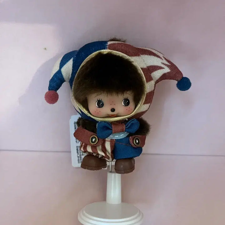 [BUNJANG] Pierrot Custom Monchhichi Baby Monchhichi Keyring / 삐에로 커스텀 몬치치 베비치치 새상픔