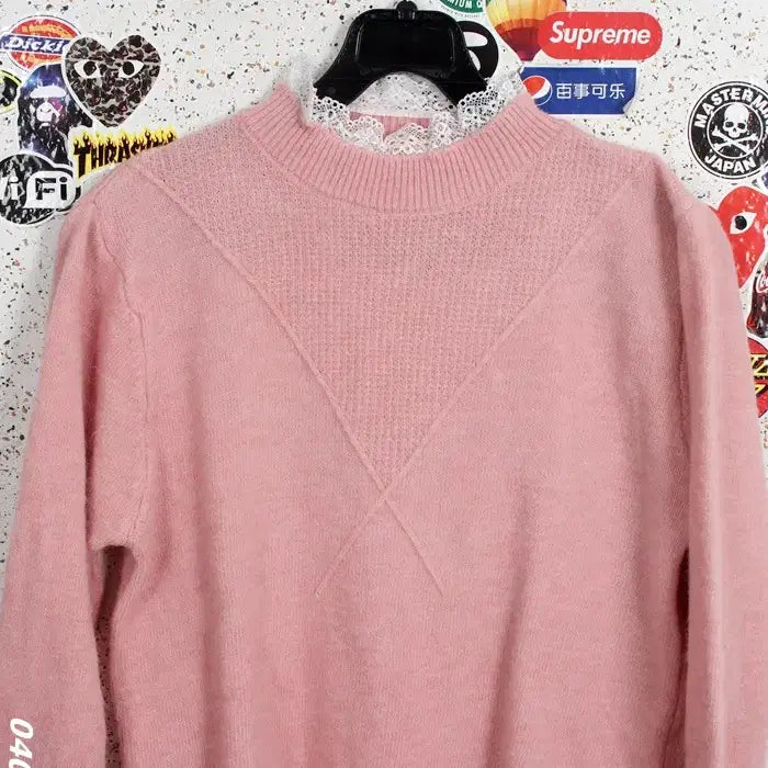 [BUNJANG] gwilim Lace Collar Long Sleeve Knit Top / 여성F / 텍새상품 gwilim 레이스카라 긴팔니트PK 11-22