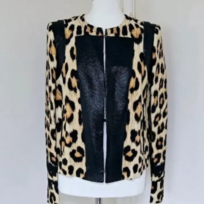 [BUNJANG] Roberto Cavalli Leopard Print Linen Jacket / 미사용/로베르토까발리[정품]자켓/42[린넨]