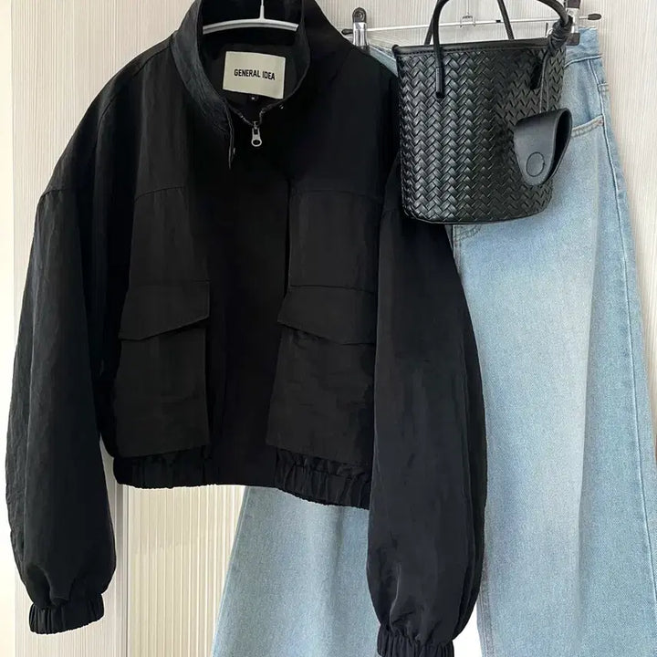 [SOLD OUT] 제네럴아이디어 간절기 세미크롭 자켓