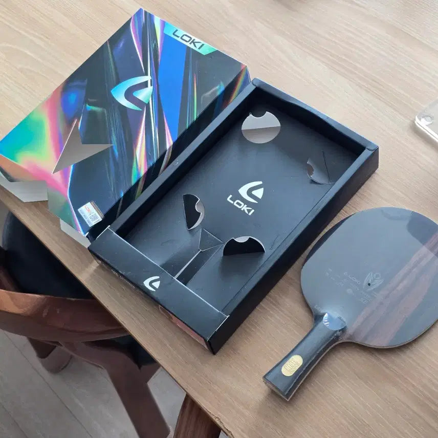 [BUNJANG] LOKI Carbon Table Tennis Racket Set with Rxton1 Rubbers and Side Tape / 카본 탁구채 러버2장 사이드테이프 세트