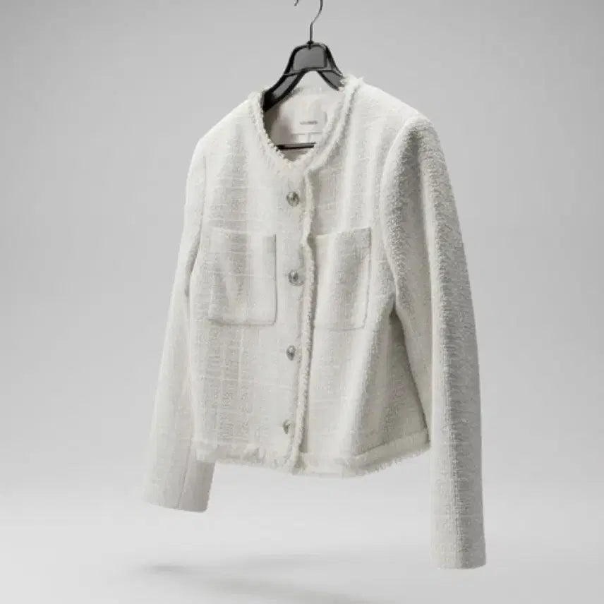 [SOLD OUT] 여성F / 가내스라 심플 화이트 트위드자켓WT 11-25
