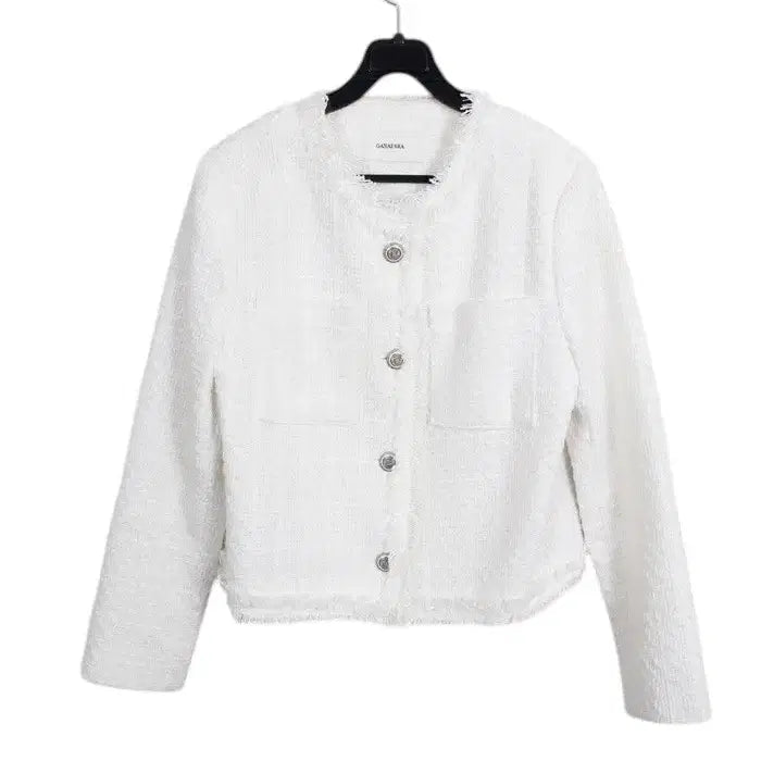 [SOLD OUT] 여성F / 가내스라 심플 화이트 트위드자켓WT 11-25