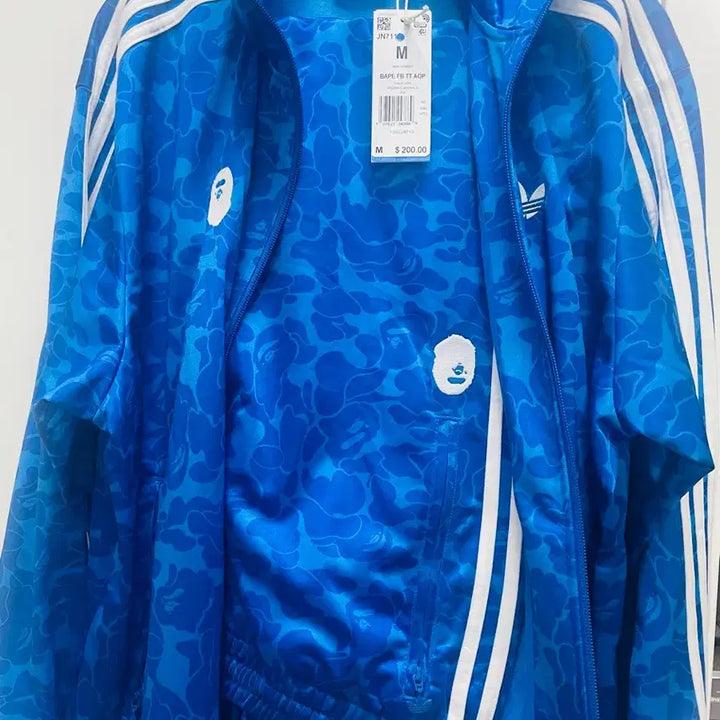 [BUNJANG] Adidas x Bape Track Set Blue (New) / 아디다스 x 베이프 트랙 세트 블루 (새상품) 미국 버젼