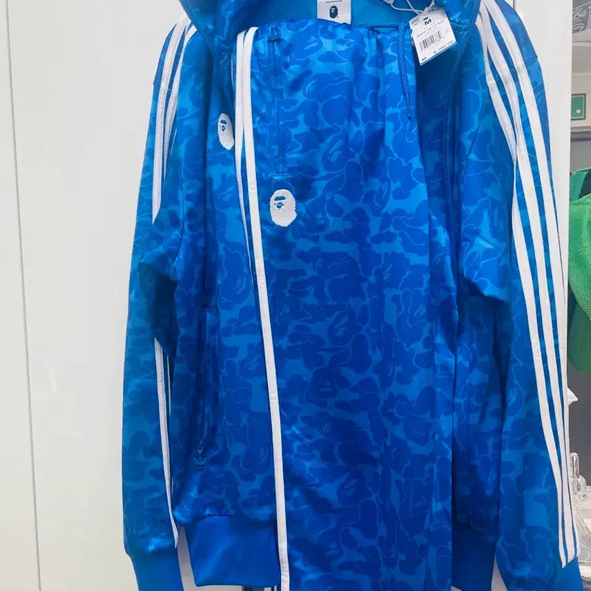 [BUNJANG] Adidas x Bape Track Set Blue (New) / 아디다스 x 베이프 트랙 세트 블루 (새상품) 미국 버젼