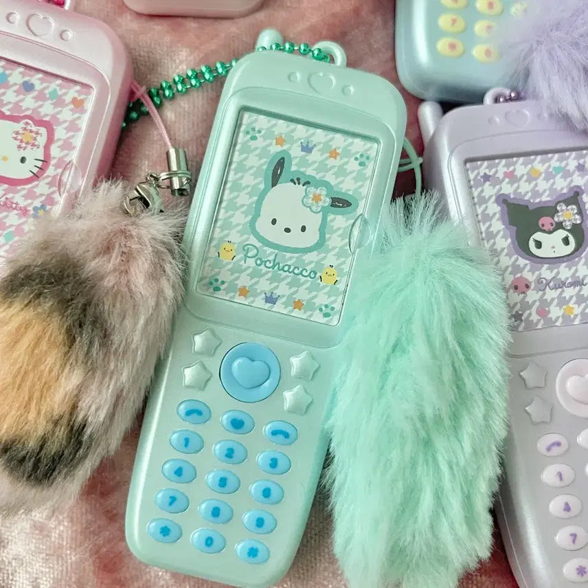 [BUNJANG] Sanrio Kogal Feature Phone Photo Holder Bundle Set / 산리오 코갸루   헤이세이 피처폰 증사 포토 홀더 일괄 핸드폰 키링 갸루