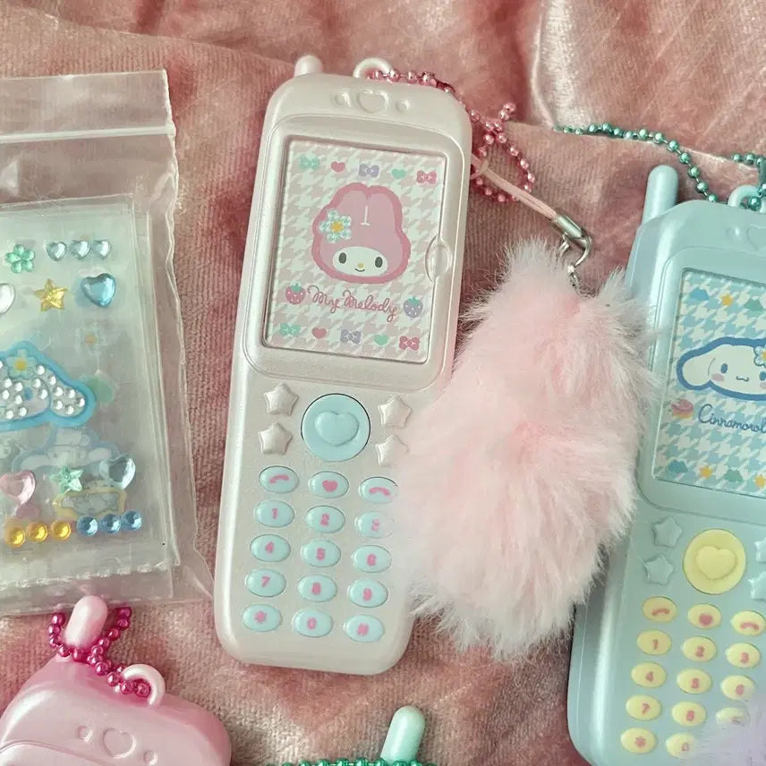 [BUNJANG] Sanrio Kogal Feature Phone Photo Holder Bundle Set / 산리오 코갸루   헤이세이 피처폰 증사 포토 홀더 일괄 핸드폰 키링 갸루
