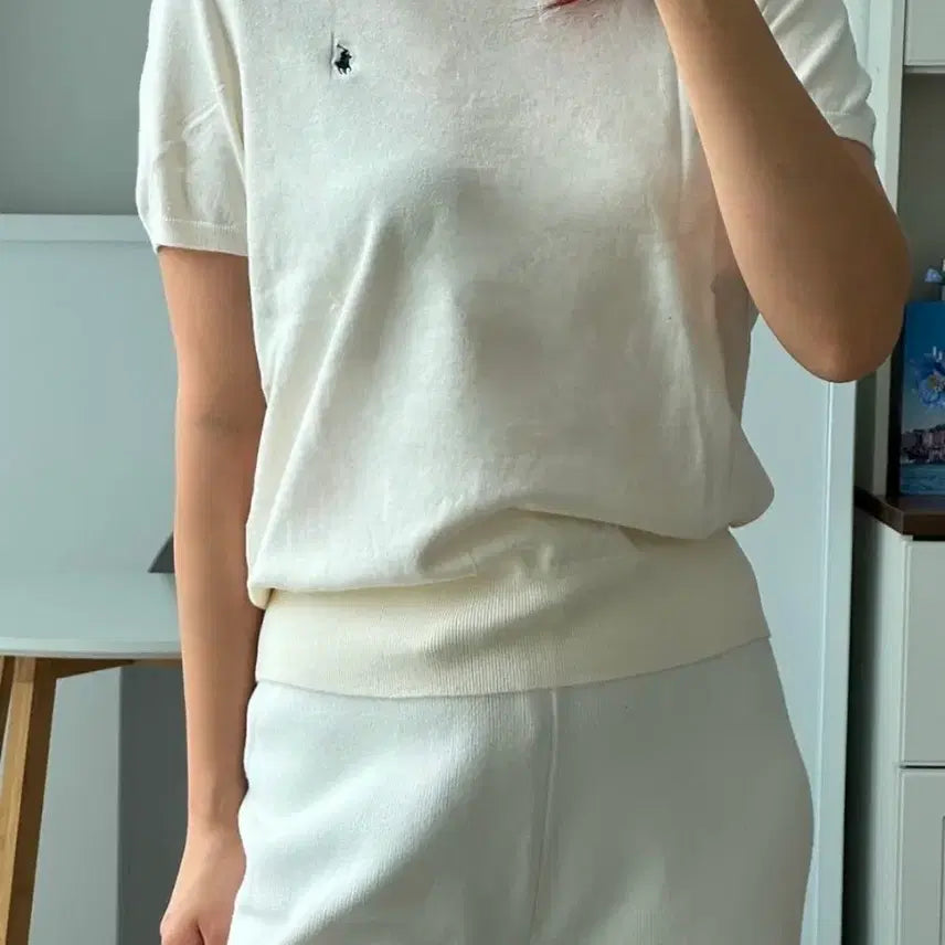 [BUNJANG] Polo Ralph Lauren Cotton Blend Short Sleeve Sweater / 