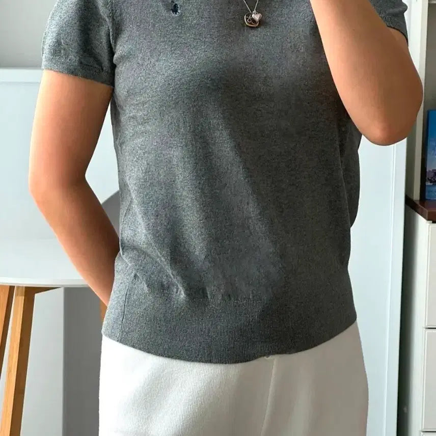 [BUNJANG] Polo Ralph Lauren Cotton Blend Short Sleeve Sweater / 