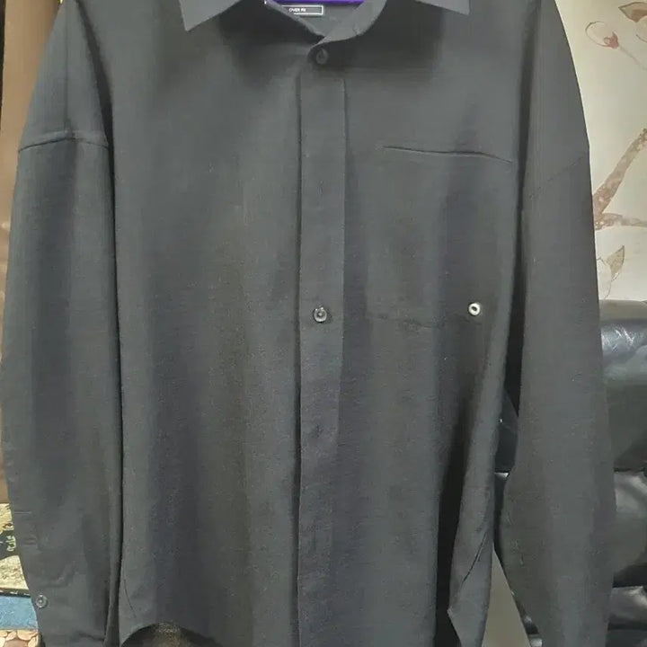 [BUNJANG] Ziozia Black Oversized Summer Shirt / 지오송지오  오버핏 여름  셔츠  택배비포함가