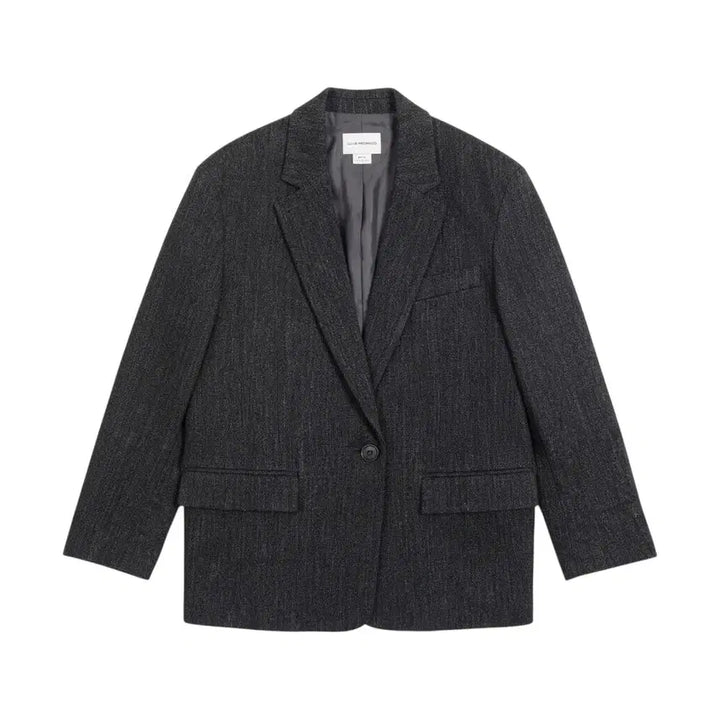 [BUNJANG] Club Monaco Charcoal Linen Blazer Jacket (Women&