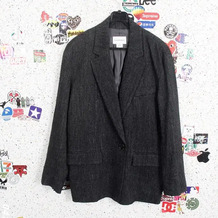[BUNJANG] Club Monaco Charcoal Linen Blazer Jacket (Women&