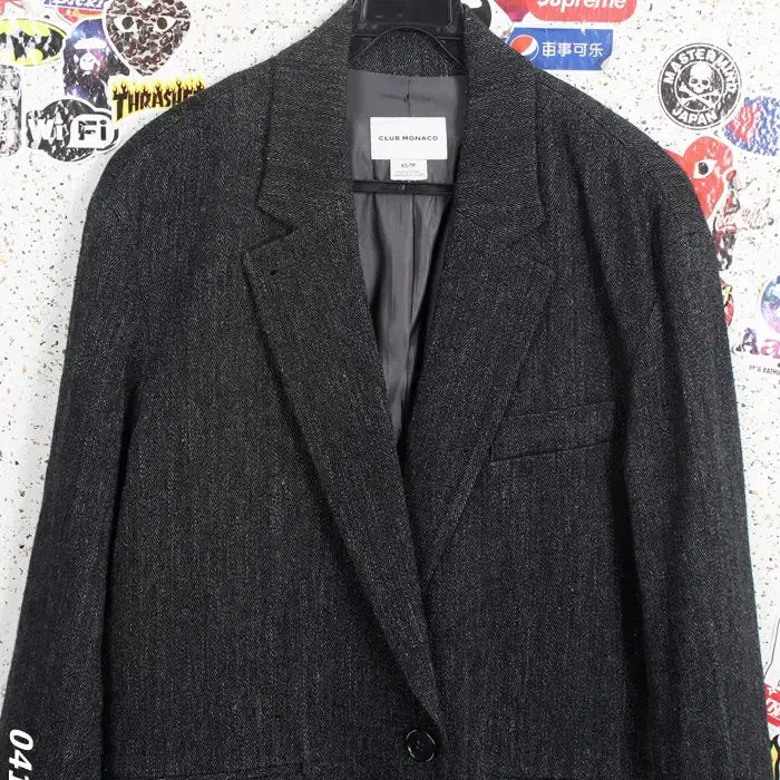 [BUNJANG] Club Monaco Charcoal Linen Blazer Jacket (Women&