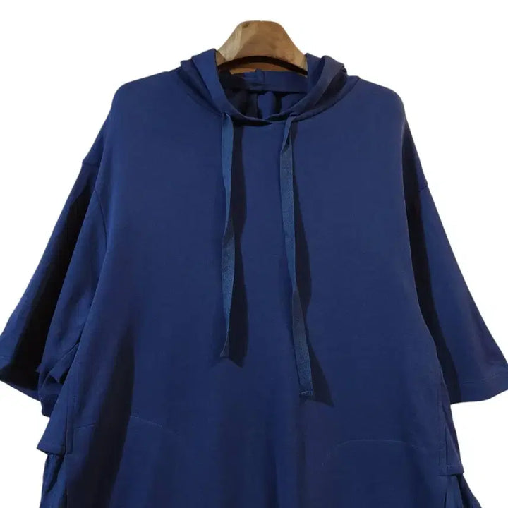 [BUNJANG] Jigott Short Sleeve Hooded Dress Navy / F/ jjro 지고트 반팔 후드 원피스 네이비 새상품 /0417
