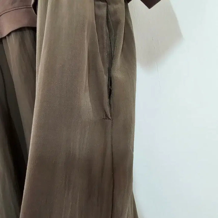 [BUNJANG] BREAL Layered Colorblock Long Dress / 브리엘 (BREAL) 프랑스브랜드 레이어드 배색 롱연피스 66. 상태좋음