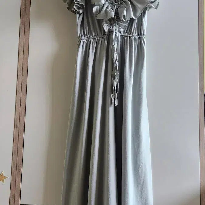 [BUNJANG] ZARA Frill Long Dress Mint / 자라ZARA프릴 롱 원피스 민트색