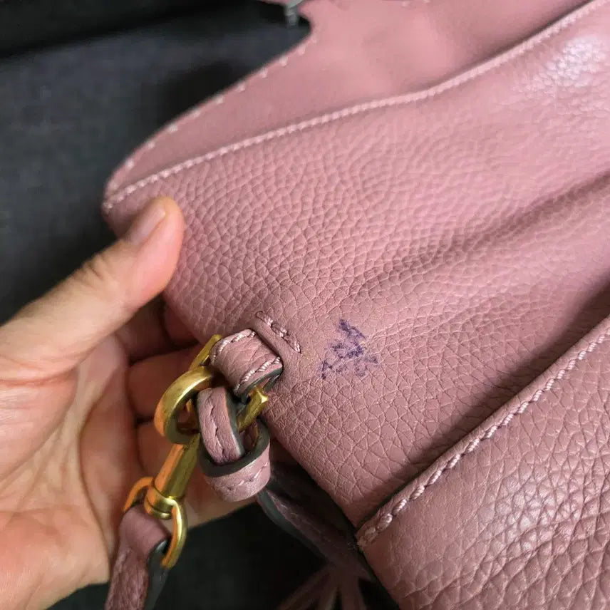[BUNJANG] Tory Burch Leather Crossbody Bag / 정품 토리버치 가죽 크로스백 핑크 숄더백 태슬백