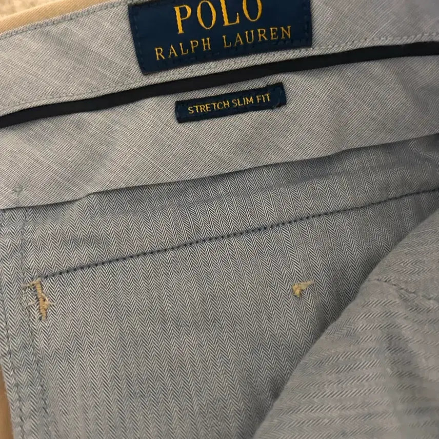 [BUNJANG] Polo Slim Fit Khaki Pants / 폴로 면바지 슬림핏 34