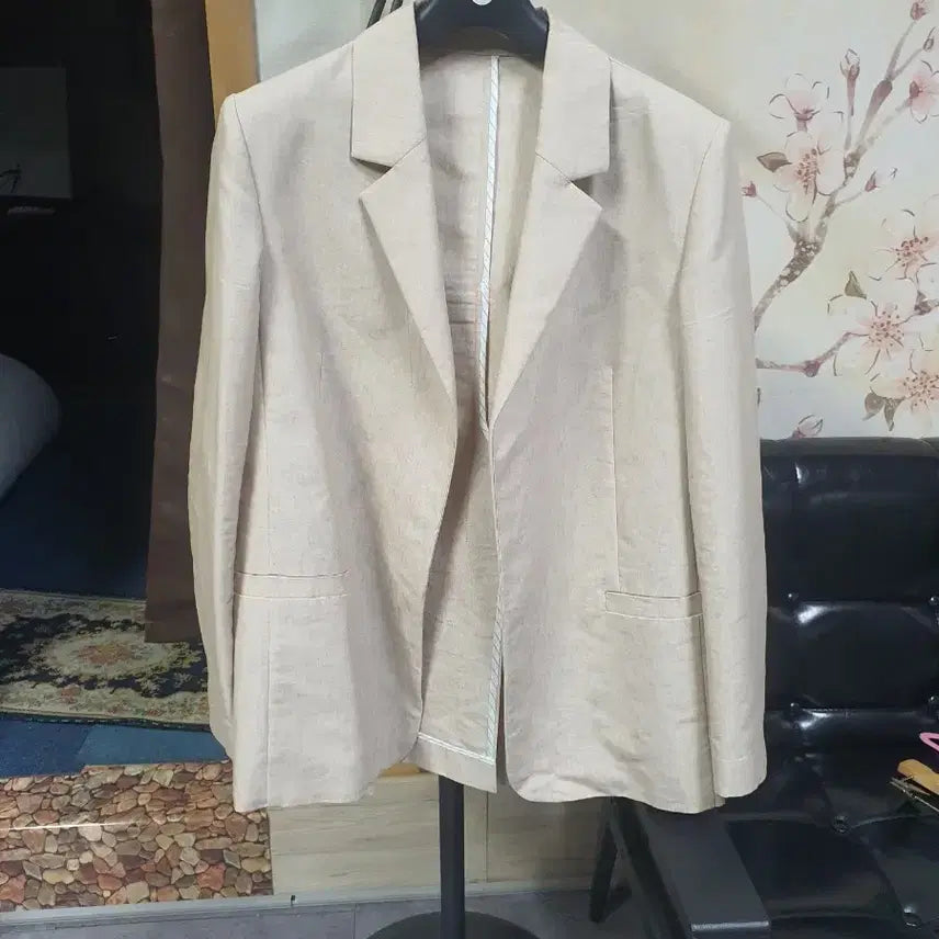 [SOLD OUT] 8세컨즈 베이지색 린넨  여름 자켓  택배비포함가