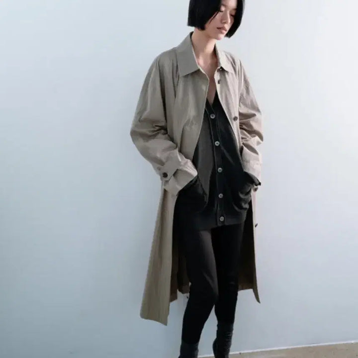 [BUNJANG] Monoha Trench Coat - Ethos Amomento Auralee Trench Coat / 모노하트렌치코트! 에토스 아모멘토 파사드패턴 얼바닉30 le917 리본빛