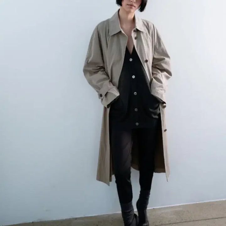 [BUNJANG] Monoha Trench Coat - Ethos Amomento Auralee Trench Coat / 모노하트렌치코트! 에토스 아모멘토 파사드패턴 얼바닉30 le917 리본빛