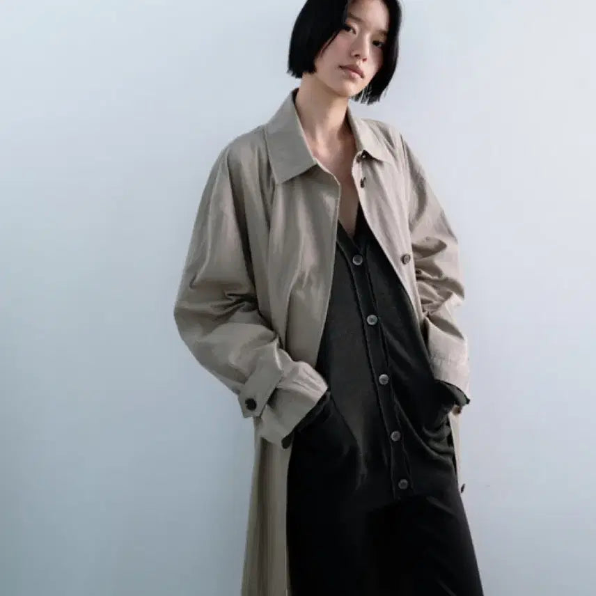 [BUNJANG] Monoha Trench Coat - Ethos Amomento Auralee Trench Coat / 모노하트렌치코트! 에토스 아모멘토 파사드패턴 얼바닉30 le917 리본빛
