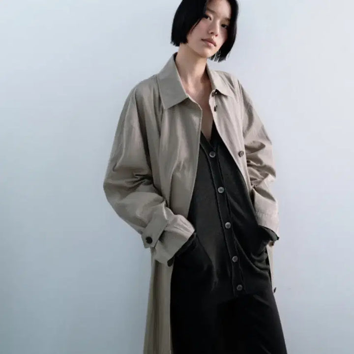 [BUNJANG] Monoha Trench Coat - Ethos Amomento Auralee Trench Coat / 모노하트렌치코트! 에토스 아모멘토 파사드패턴 얼바닉30 le917 리본빛