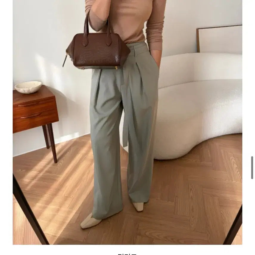 [BUNJANG] 르뮈 Deep Mint Pants / 르뮈 바지(칼라:딥민트) 새상품