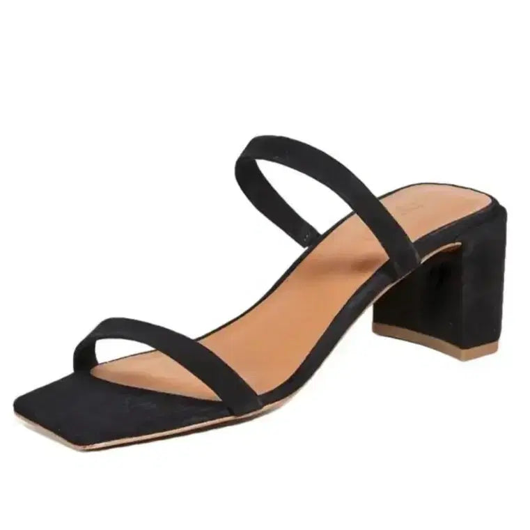 [BUNJANG] By Far Tanya Black Suede Mule Sandals / 새상품 명품 바이파 샌들 뮬 245 38