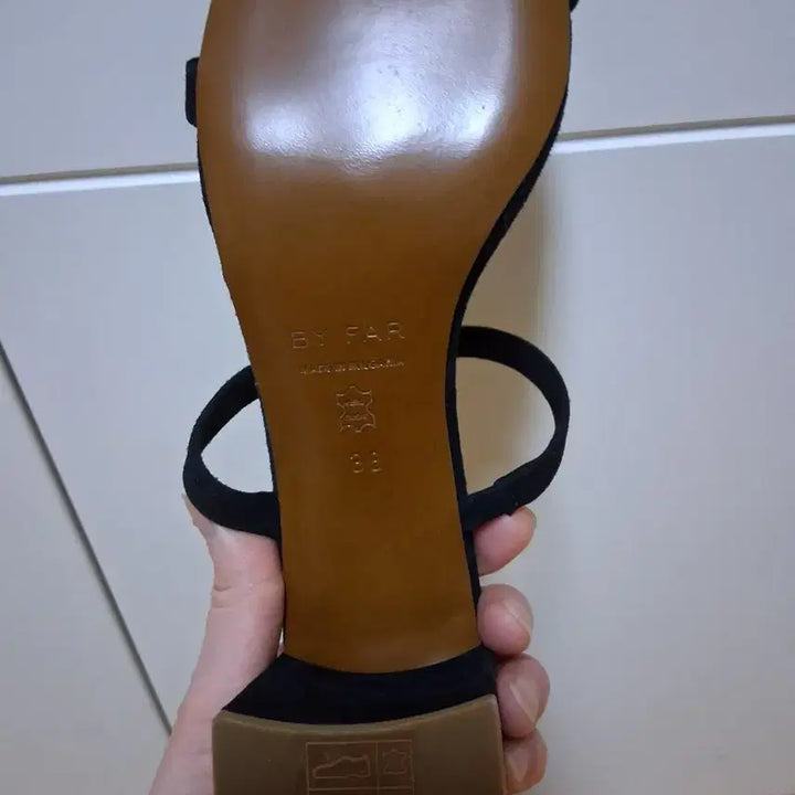 [BUNJANG] By Far Tanya Black Suede Mule Sandals / 새상품 명품 바이파 샌들 뮬 245 38