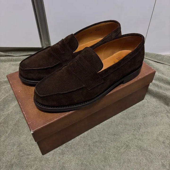 [BUNJANG] Berwick 4456 Suede Loafers Brown UK 8.5 / [UK8.5] 버윅 4456 스웨이드 로퍼 브라운