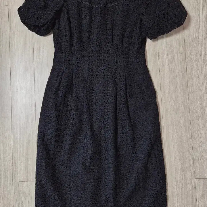 [BUNJANG] Jill Stuart Black Lace Short Sleeve Dress / 질스튜어트 블랙 레이스 반팔 원피스 85-91-160