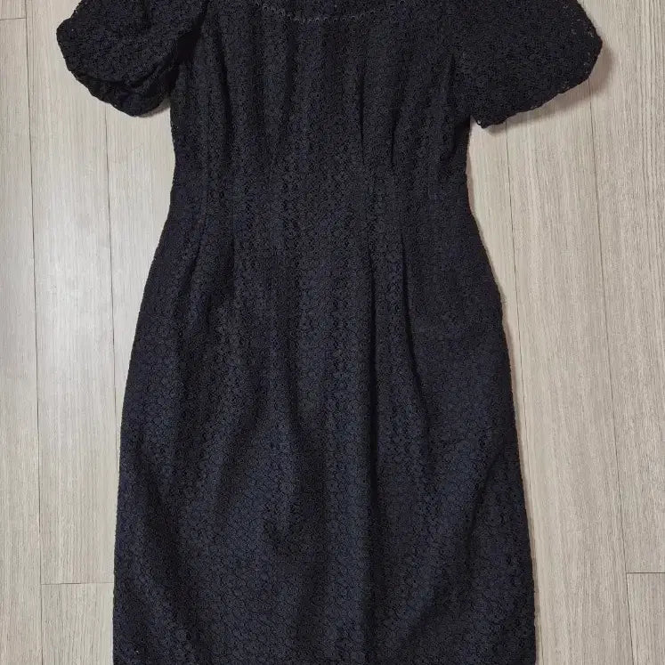 [BUNJANG] Jill Stuart Black Lace Short Sleeve Dress / 질스튜어트 블랙 레이스 반팔 원피스 85-91-160